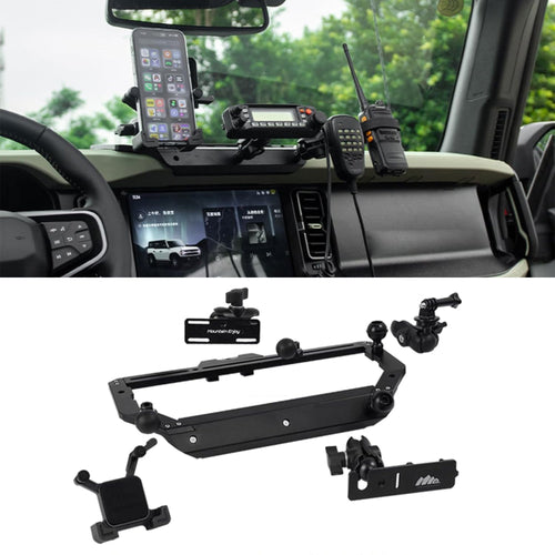 Central Control Multifunctional Integrated Bracket Mobile Phone Holder For Ford Bronco 2021-2025 - RMOMOUNT
