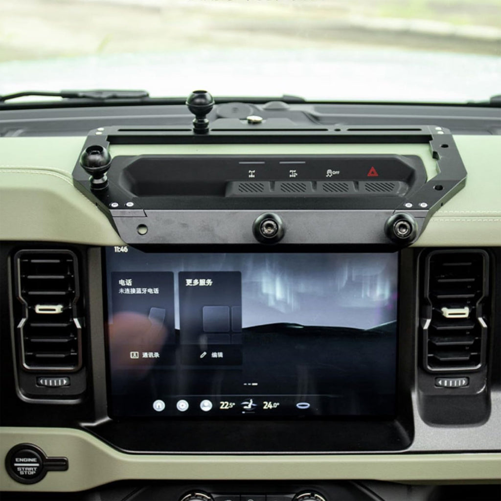 Central Control Multifunctional Integrated Bracket Mobile Phone Holder For Ford Bronco 2021-2025 - RMOMOUNT