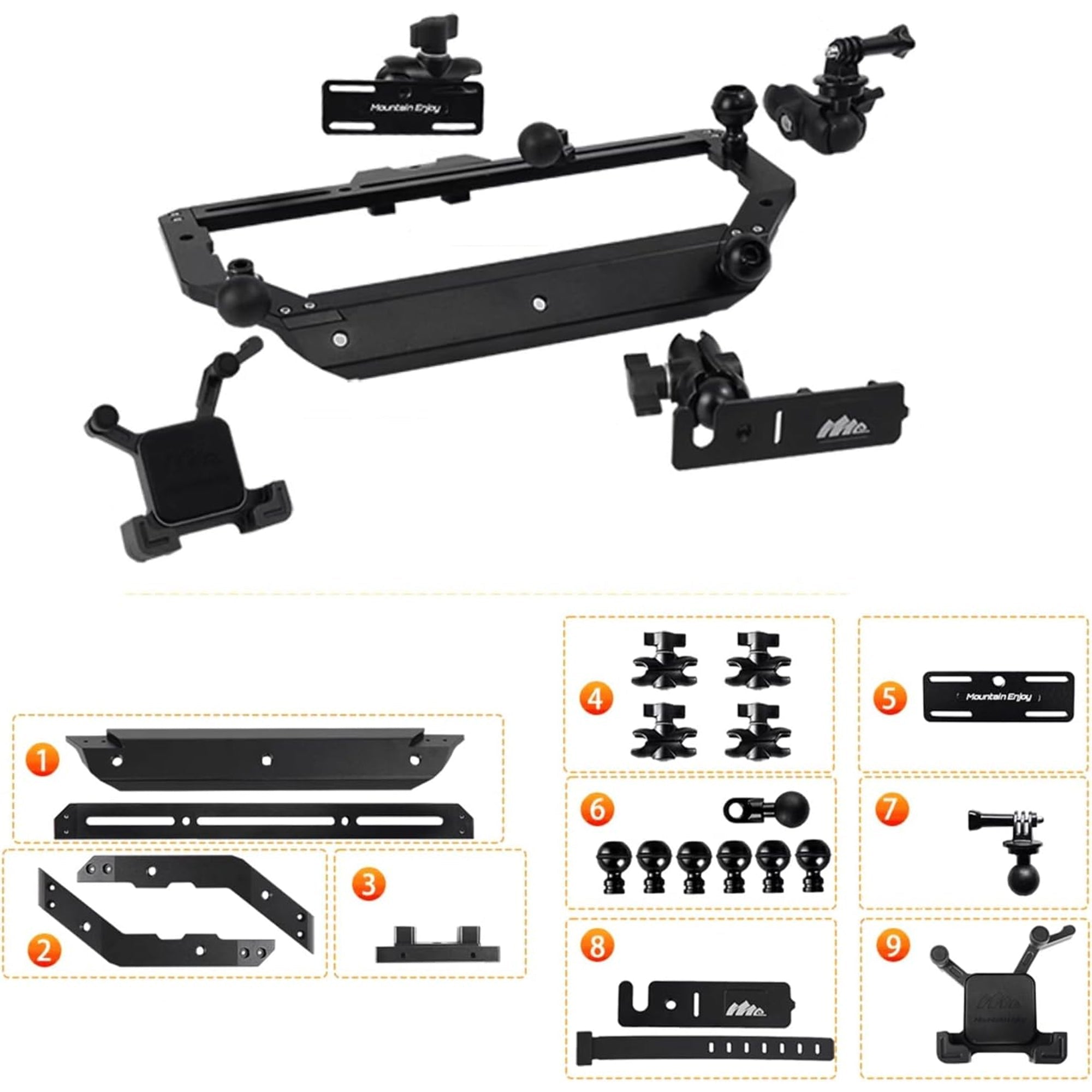 Central Control Multifunctional Integrated Bracket Mobile Phone Holder For Ford Bronco 2021-2025 - RMOMOUNT