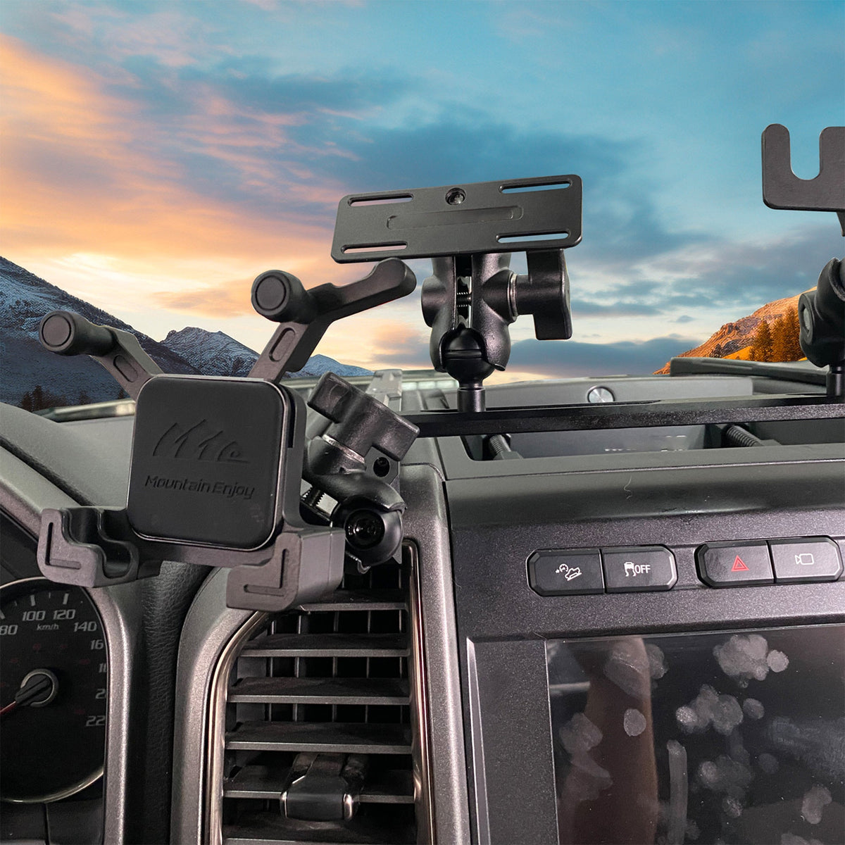 Central Control Multifunctional Integrated Bracket Mobile Phone Holder For Ford F150 F-150 2015-2020 - RMOMOUNT