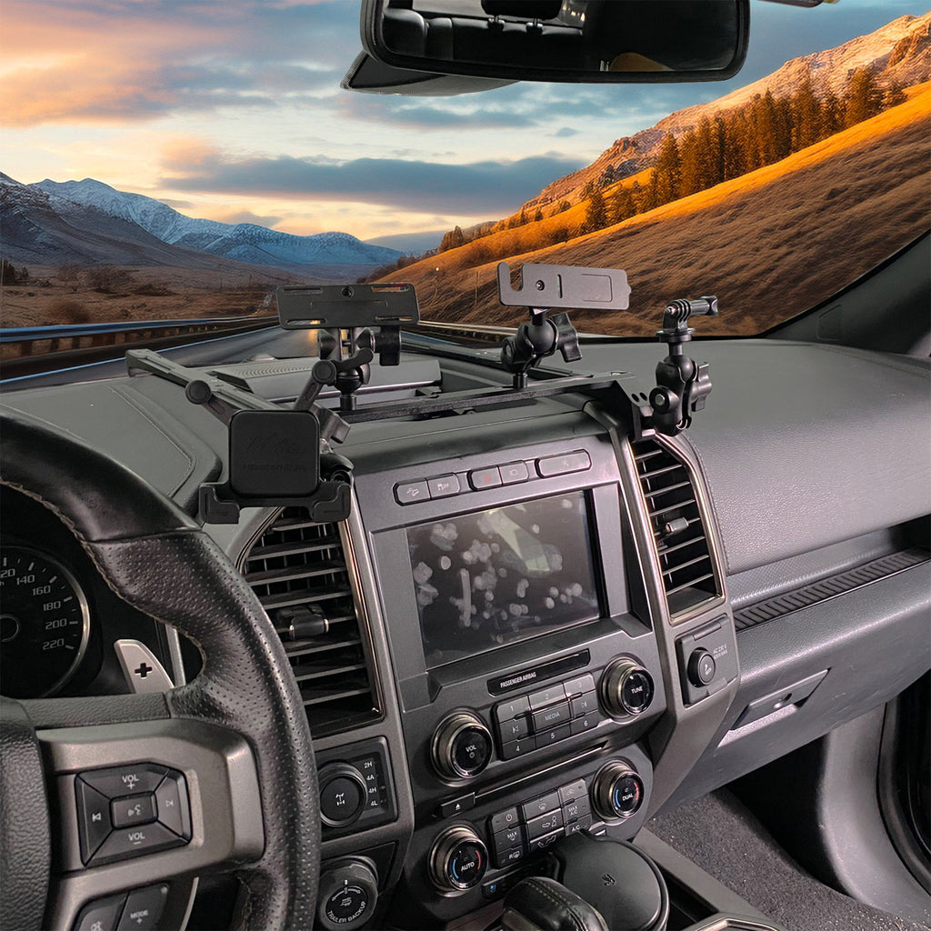 Central Control Multifunctional Integrated Bracket Mobile Phone Holder For Ford F150 F-150 2015-2020 - RMOMOUNT