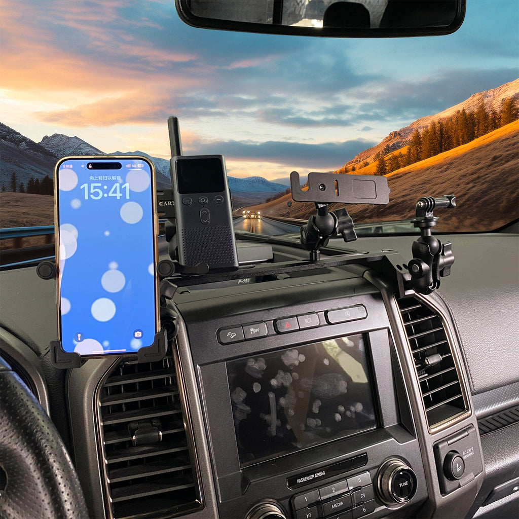 Central Control Multifunctional Integrated Bracket Mobile Phone Holder For Ford F150 F-150 2015-2020 - RMOMOUNT