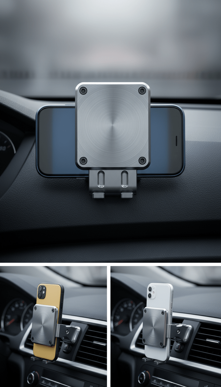 Precision-Machined Air Vent Clamp Holder - RMOMOUNT
